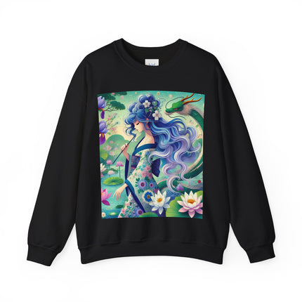 Fairy of the Koi Pond Heavy Blend™ Crewneck Sweatshirt