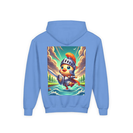Valiant Duck Youth Hooded Sweatshirt – Courage, Adventure & Playful Heroism