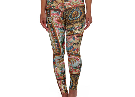 L'Ornement Polychrome by Albert Racine High Waisted Yoga Leggings (AOP)