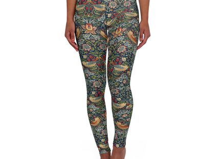 Strawberry Thief by William Morris High Waisted Yoga Leggings (AOP)
