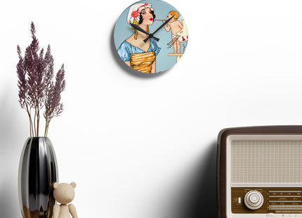 The Enchanting Painter Acrylic Wall Clock