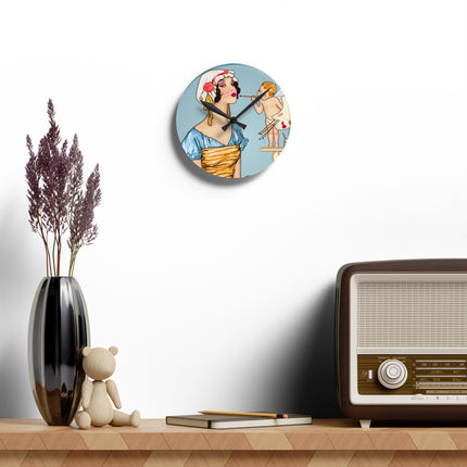 The Enchanting Painter Acrylic Wall Clock