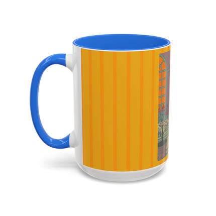 Sur Les Marches Du Jardin by Georges LePape Colorful Mugs (11oz, 15oz)