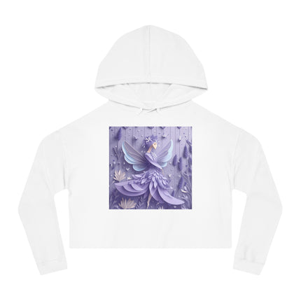 Lavender Fairy Women’s Cropped Hooded Sweatshirt