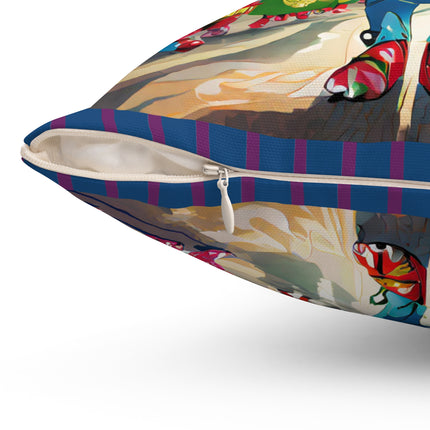 Monster Parade Madness Spun Polyester Square Pillow