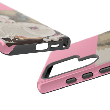 Rococo Garden Reader Phone Case – Whimsical Elegance & Timeless Charm
