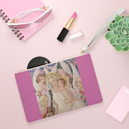 Madonna with Child Surrounded by Musical Angels by Gerda Wegener Clutch Bag