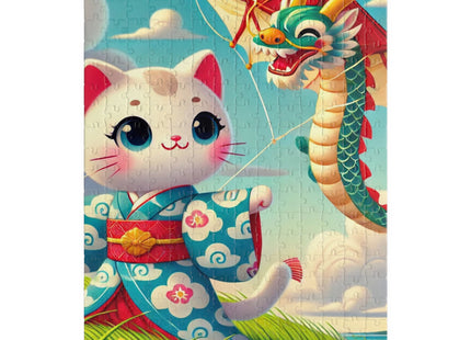 Geisha Kitten and the Dragon Kite Puzzle (110, 252, 520-piece)