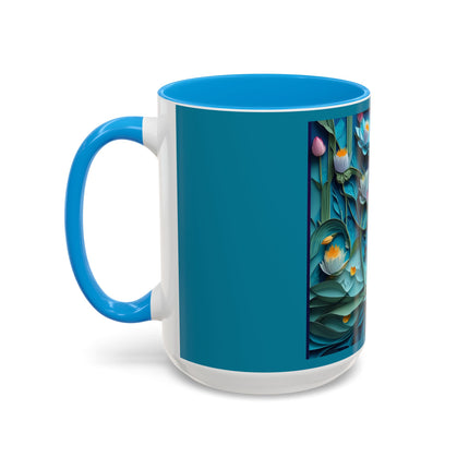 Ethereal Moonlit Lake Colorful Mugs (11oz, 15oz)