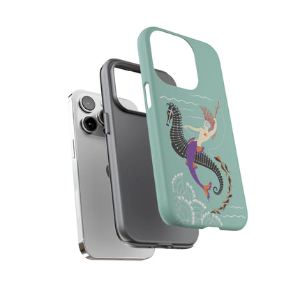 Mermaid on Seahorse Phone Case – Mythic Ocean Grace