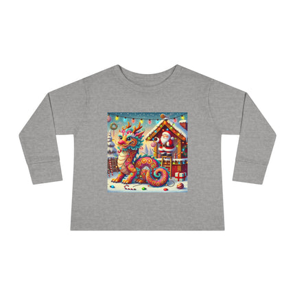 The Playful Dragon's Christmas Toddler Long Sleeve Tee