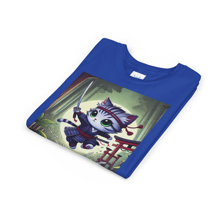 Moonlit Samurai Kitty Youth Short Sleeve Tee