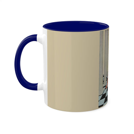 Cadmus Beheld a Female Figure by Virginia Frances Sterrett Colorful Mugs, 11oz