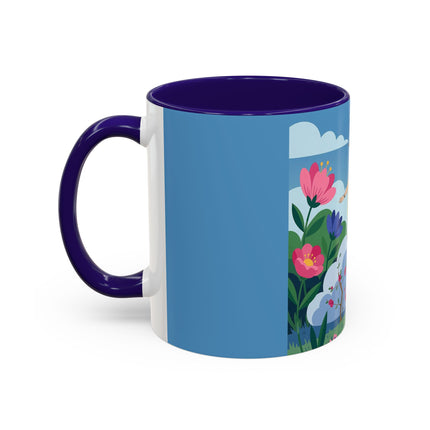 Garden Of New Beginnings Colorful Mugs – Art Deco Floral Elegance