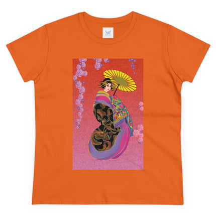 Enchanting Geisha Women's Midweight Cotton Tee