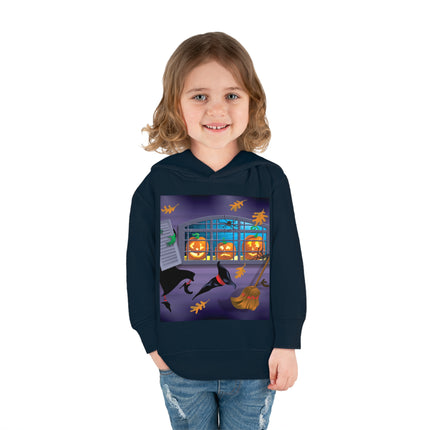 Whimsical Halloween Mischief Toddler Pullover Fleece Hoodie