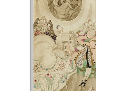 Sur talons rouges (On Red Heels) pl 01 by Gerda Wegener Matte Canvas, Stretched, 0.75"