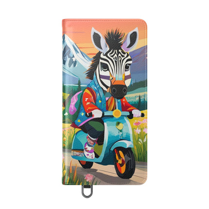 🦓🛴 Stripes on Wheels Flip Case – Sunny Adventures & Storybook Fun