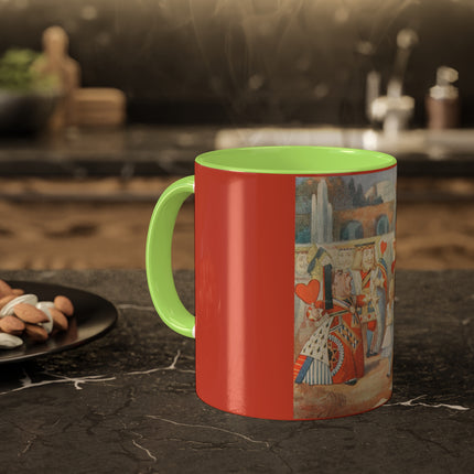 Off with her head! Off with— by Sir John Tenniel Colorful Mugs, 11oz