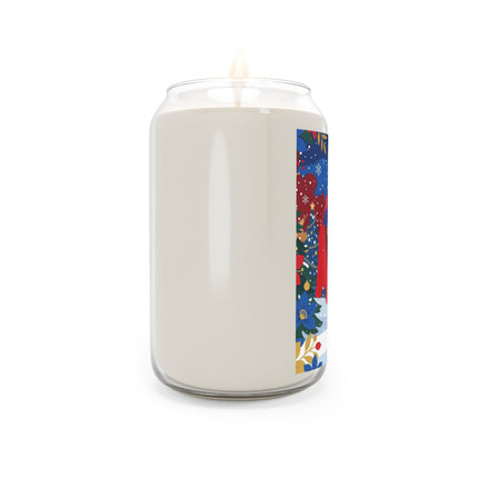 🎭❄️ The Christmas Masquerade Lady Scented Soy Candle – Art Deco Holiday Fantasy