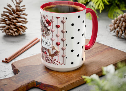 Fashionably Yours, XOXO Colorful Mugs (11oz, 15oz)