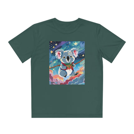 Cute Koala Youth Competitor Tee – Dreamy Skies & Whimsical Wonder