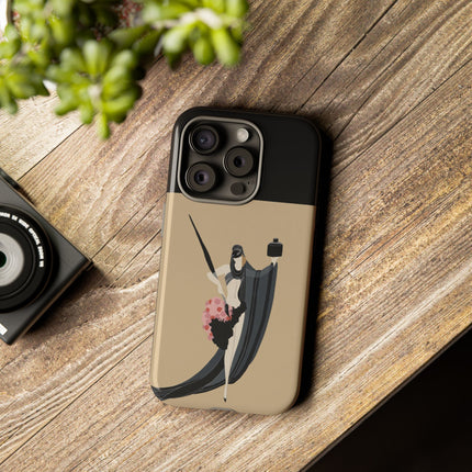 Dancer with Ink & Blossoms Phone Case – Elegant Grace & Artistic Poise