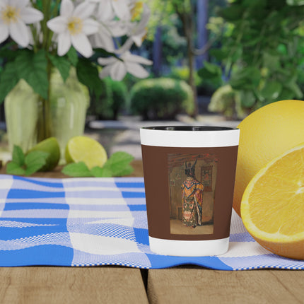 A Buddhist Lama at a Feast at Pemionchi Monastery by Vasily Vereshchagin Ceramic Shot Glass