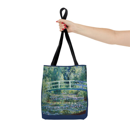 Water Lilies and Japanese Bridge by Claude Monet Tote Bag (AOP)