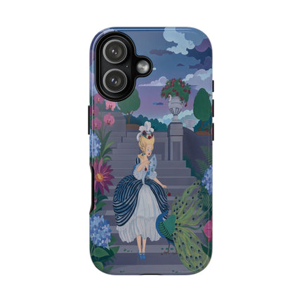 🦚🌸 The Peacock Garden Terrace Phone Case – Art Deco Floral Elegance