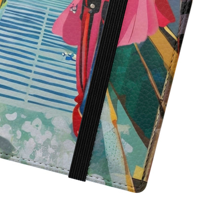 🤖🌆 Cyber Punk Robot Models Flip Case – Futuristic Fashion & Neon Elegance