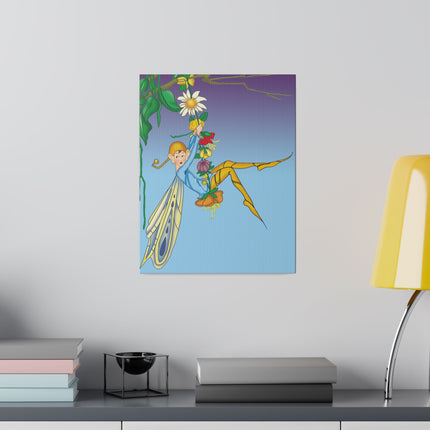 Whimsical Fairy Swing – Lydia Hine’s Enchanted Art Deco Illustration