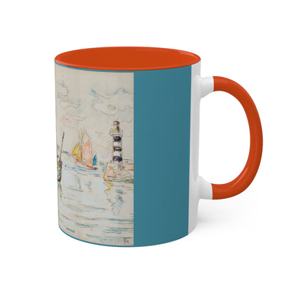 Groix by Paul Signac Colorful Mugs, 11oz