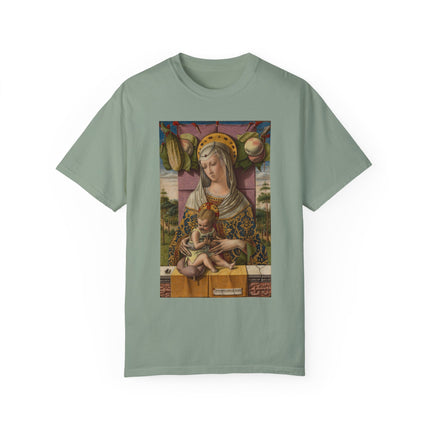 Madonna and Child by Carlo Crivelli Unisex Garment-Dyed T-shirt