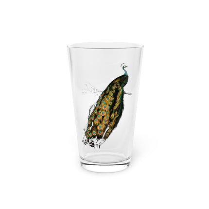 Indian Peafowl by Charles Dessalines D' Orbigny Glass, 16oz