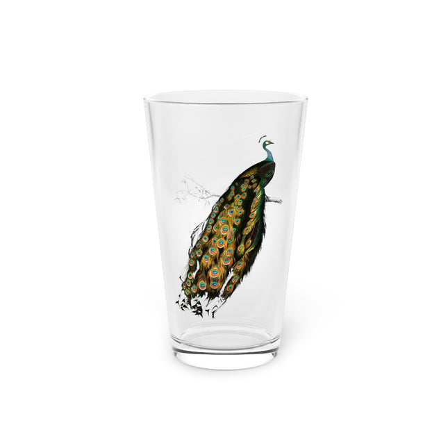 Indian Peafowl by Charles Dessalines D' Orbigny Glass, 16oz