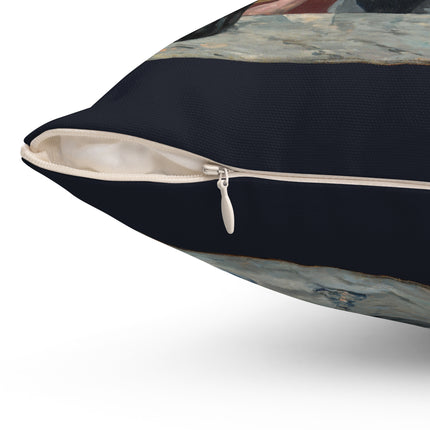 A Bar at the Folies-Bergère by Edouard Manet Spun Polyester Square Pillow