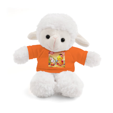 Whimsical Springtime Exchange Stuffed Animals with Tee