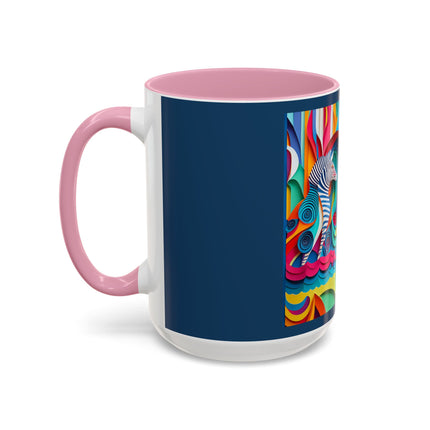 Surfing Zebra Colorful Mugs (11oz, 15oz)