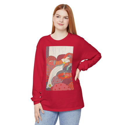 Les Coussins by Georges Lepape Garment-dyed Long Sleeve T-Shirt