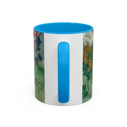 Flowers by August Babberger Colorful Mugs (11oz, 15oz)