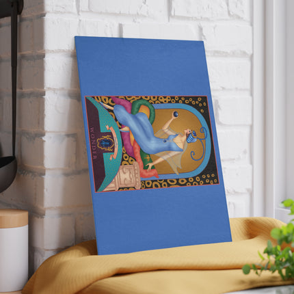 September & Sapphire Zodiac Glass Cutting Board