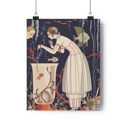 L'Etourdissant Petit Poisson (The Dazzling Little Fish) by George Barbier Giclée Art Print