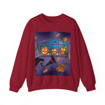 Whimsical Halloween Mischief Unisex Heavy Blend™ Crewneck Sweatshirt