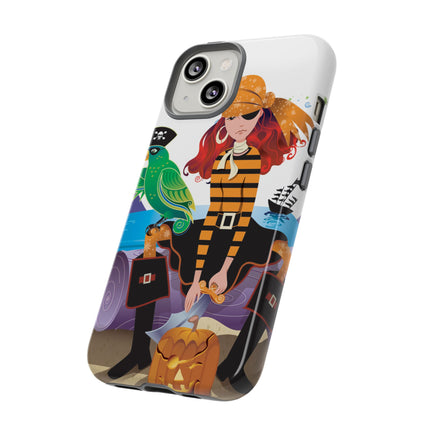 Moonlit Pirate Halloween Phone Cases