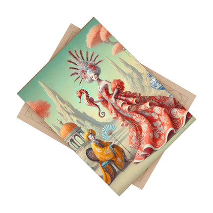 The Seahorse Court Ceramic Tile