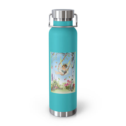 Spring Fairy's Floral Swing Copper Vacuum Insulated Bottle, 22 oz