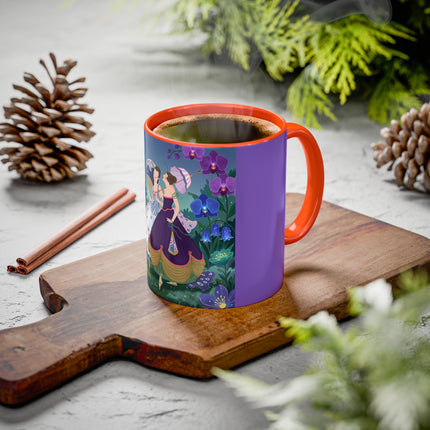 The Ladies Of The Moonlit Garden Colorful Mugs – Art Deco Floral Elegance