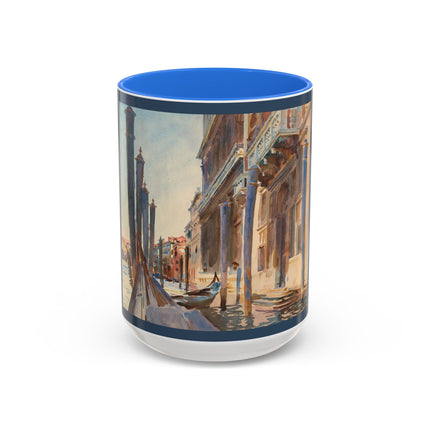 Gondola Moorings on the Grand Canal by John Singer Sargent Colorful Mugs (11oz, 15oz)
