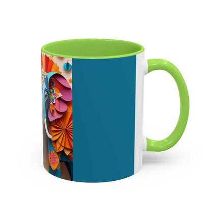 Elephant at an Autumn Festival Colorful Mugs (11oz, 15oz)